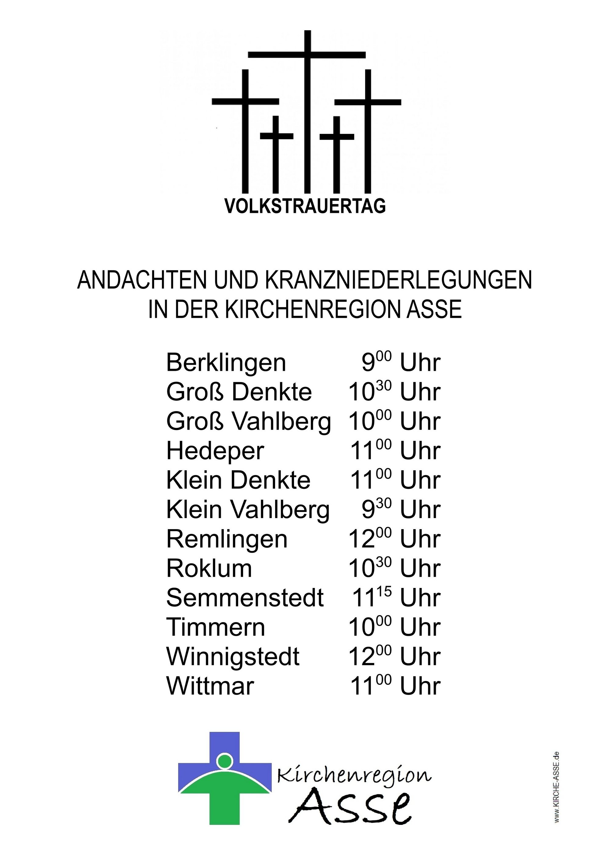 Plakat Volkstrauertag