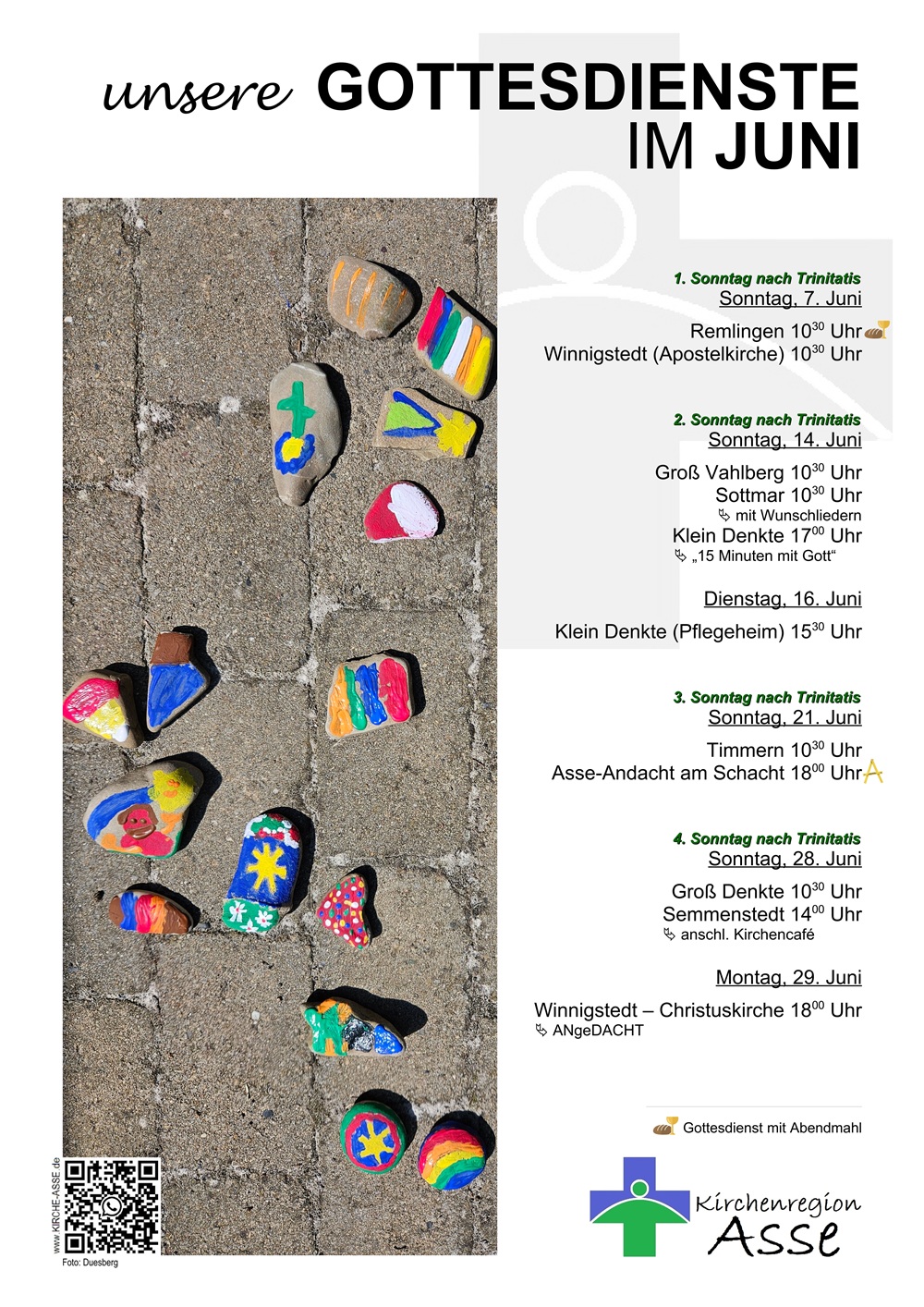 Gottesdienstplakat Juni
