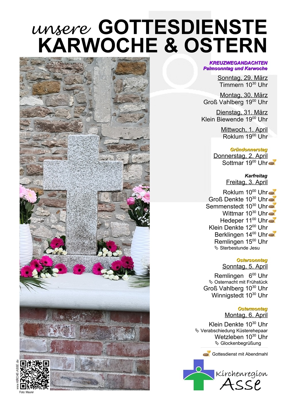 Gottesdienstplakat Ostern