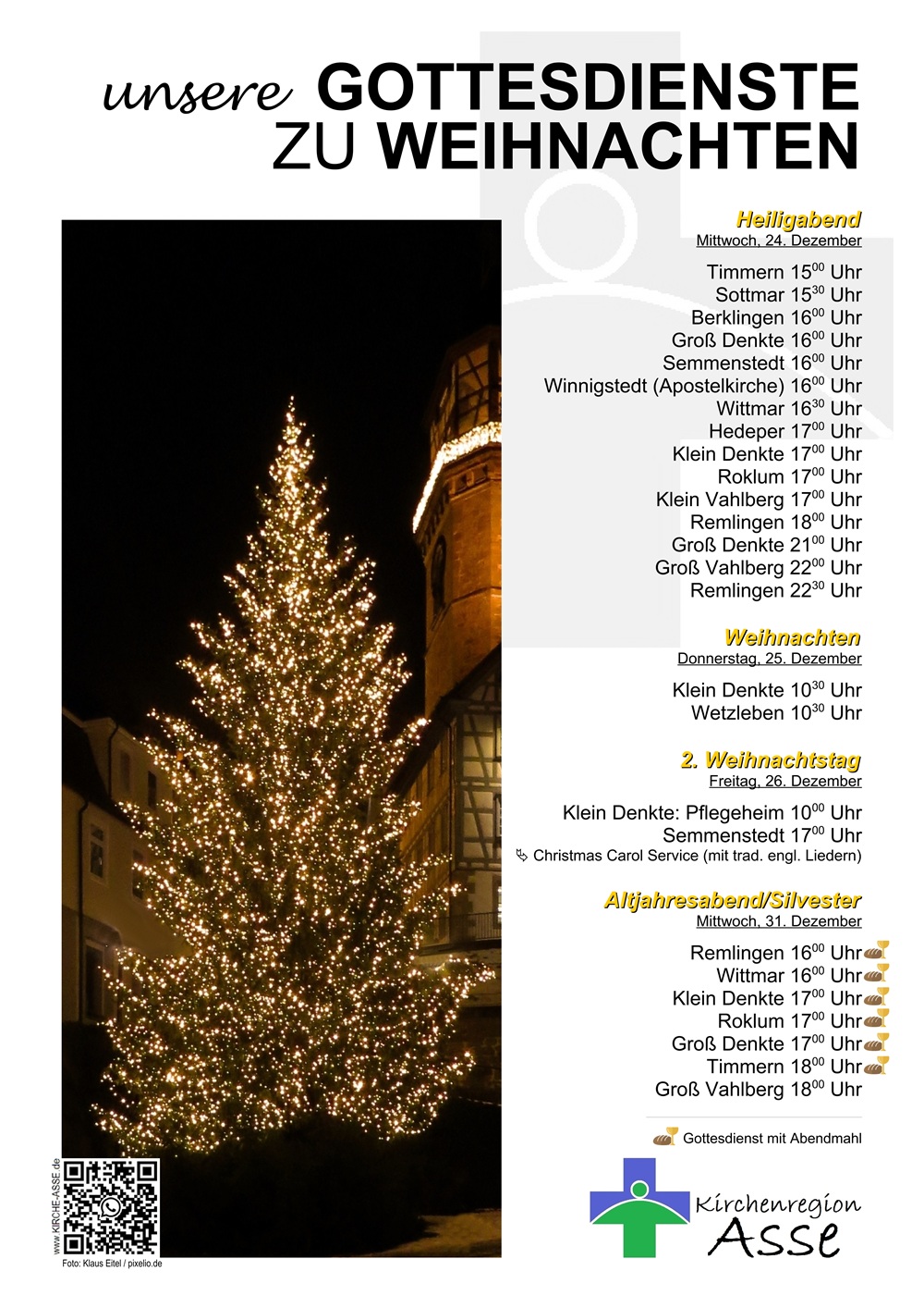 Gottesdienstplakat Weihnachten